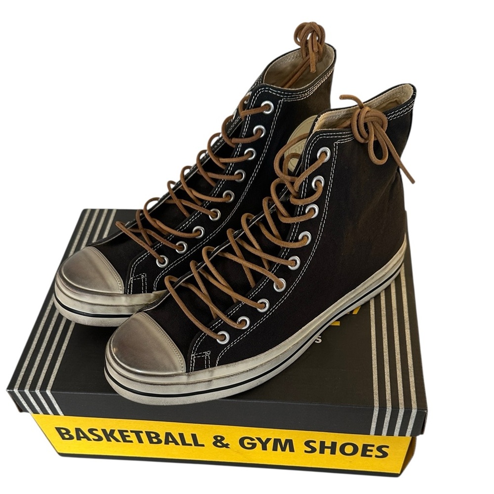 Hood Mitchell & Ness 1955 Conference High Cut Sneakers Size 8 Men's New in Box!